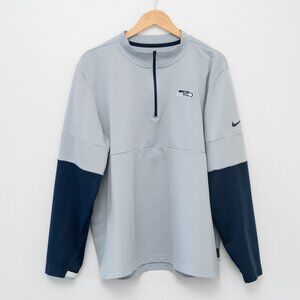 Seattle Seahawks Nike Dri-Fit On Field Sideline Half Zip Pullover Size XL